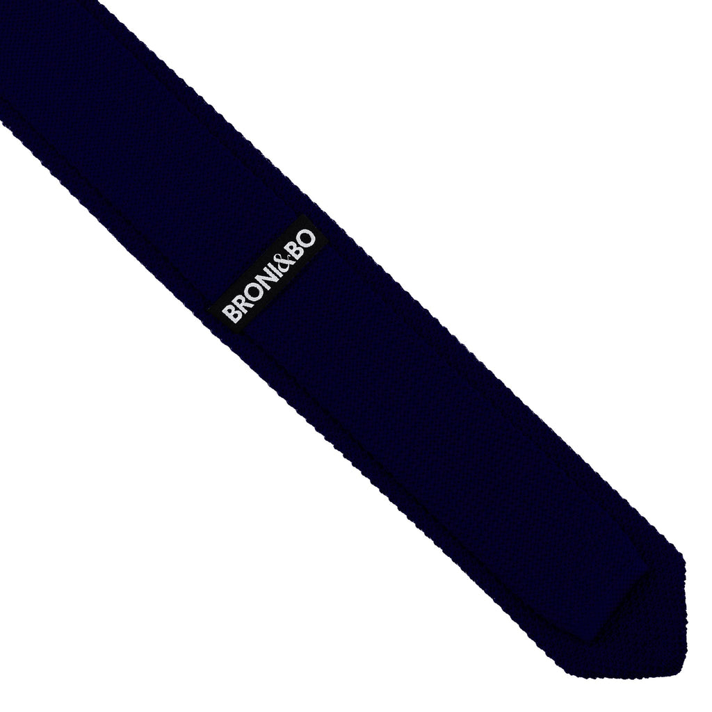 Broni&Bo Tie Ink Blue Ink blue knitted tie