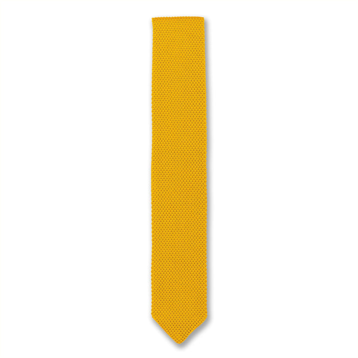 Broni&Bo Tie Mustard Yellow Mustard yellow knitted tie