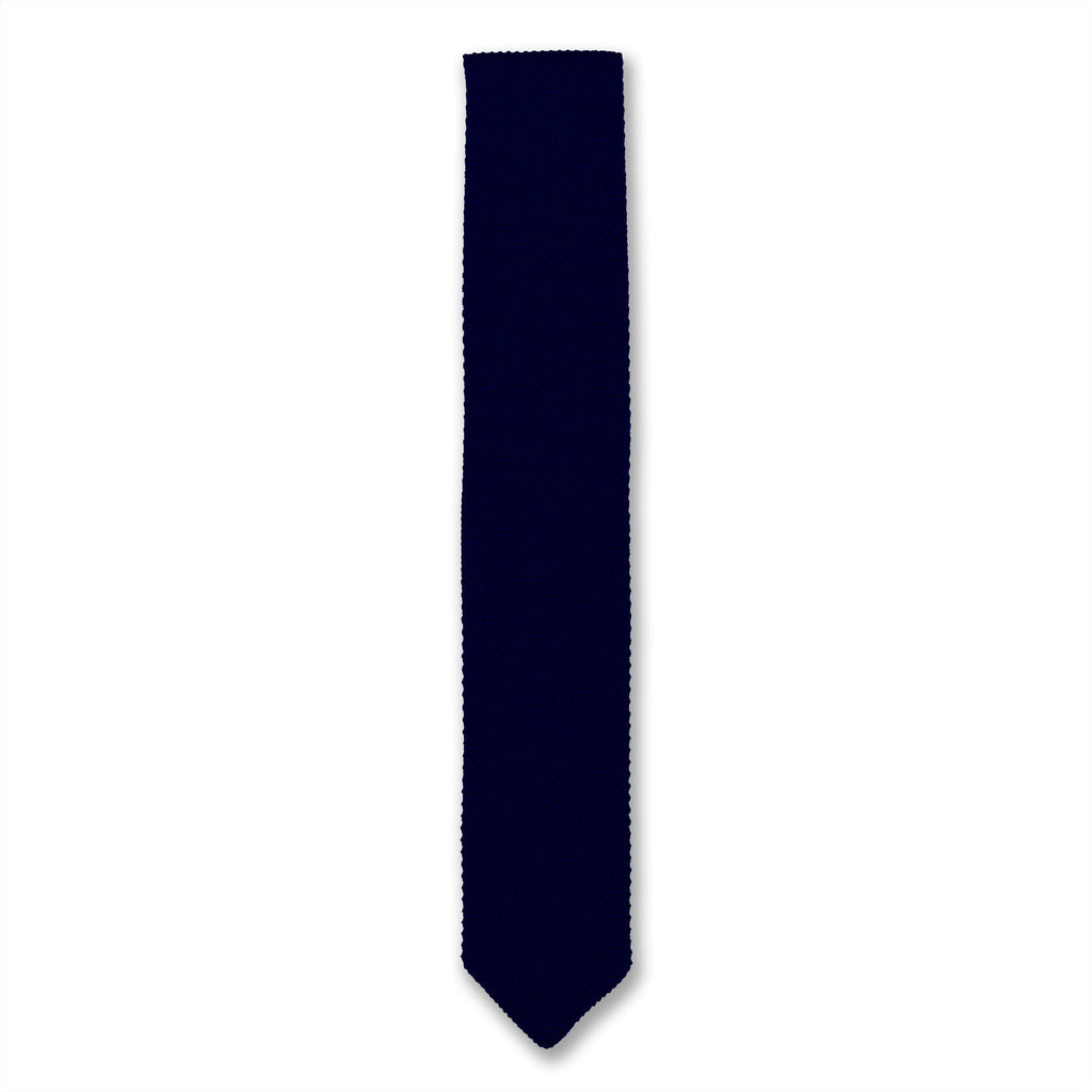 Broni&Bo Tie Navy Blue Navy blue knitted tie