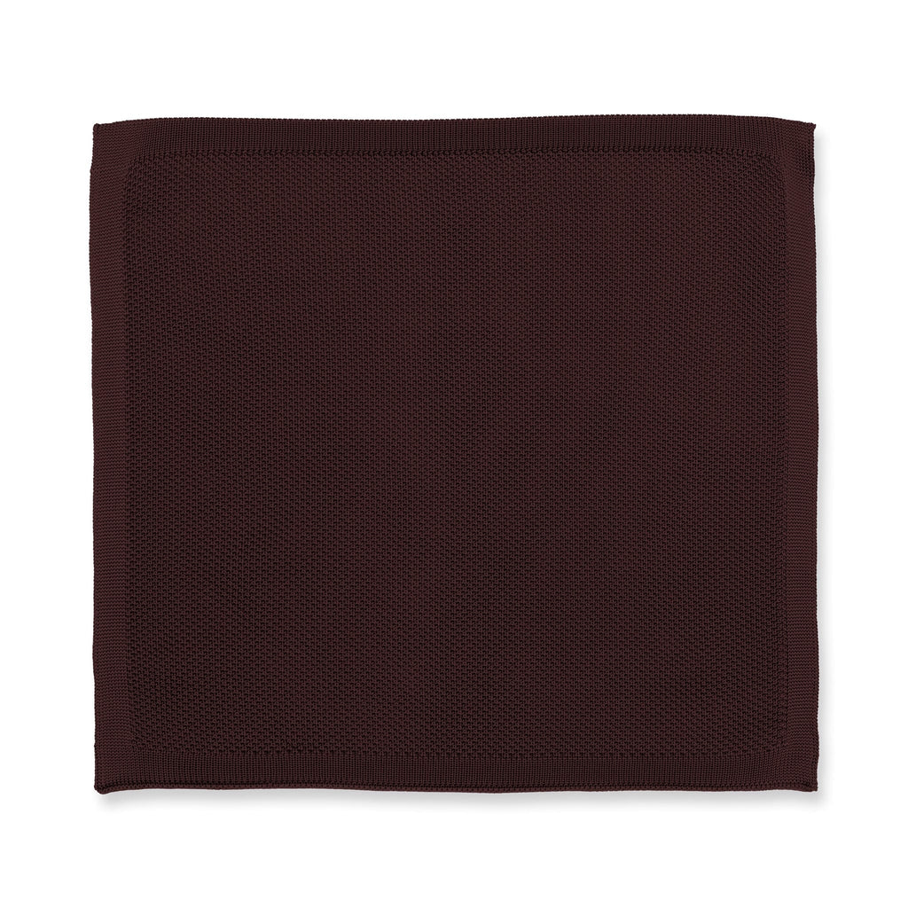 Broni&Bo Tie sets Brown Brown knitted tie and pocket square set
