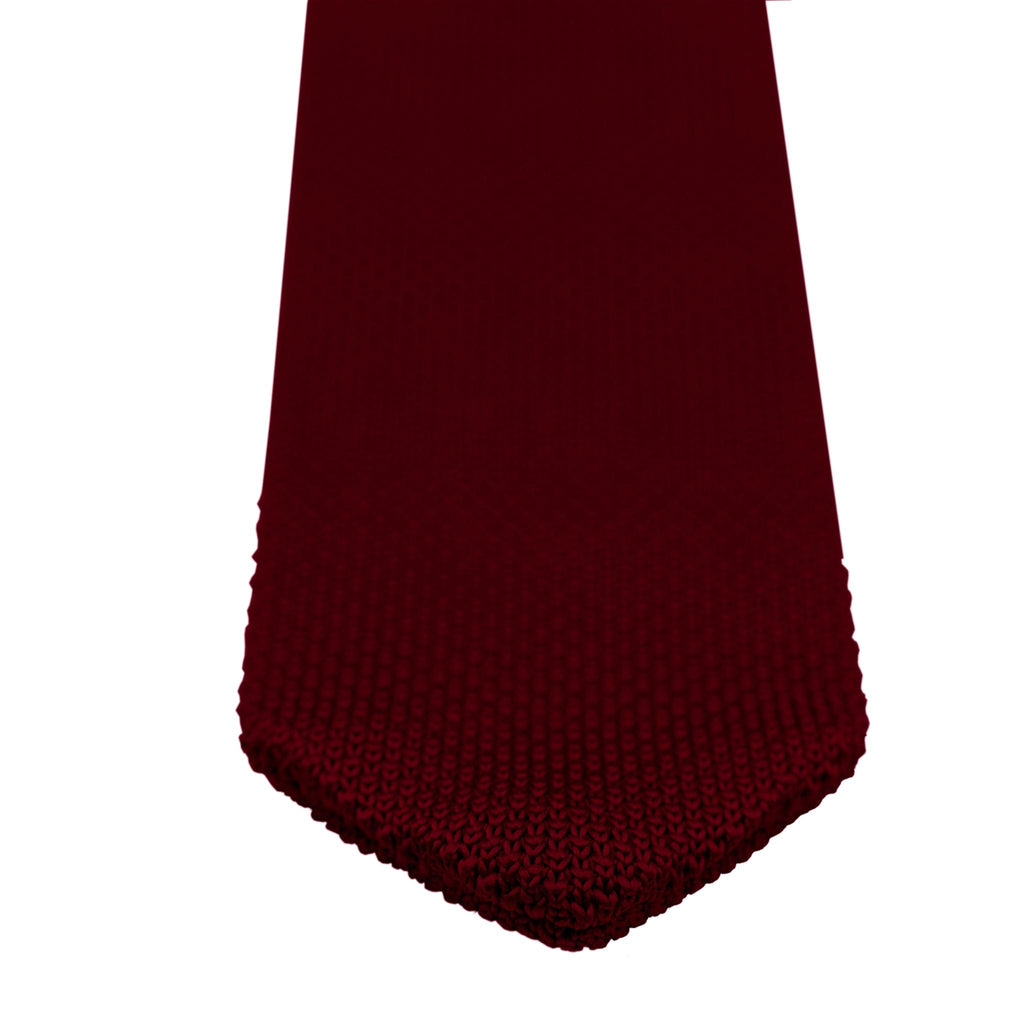 Broni&Bo Tie sets Burgundy Burgundy knitted tie and pocket square set