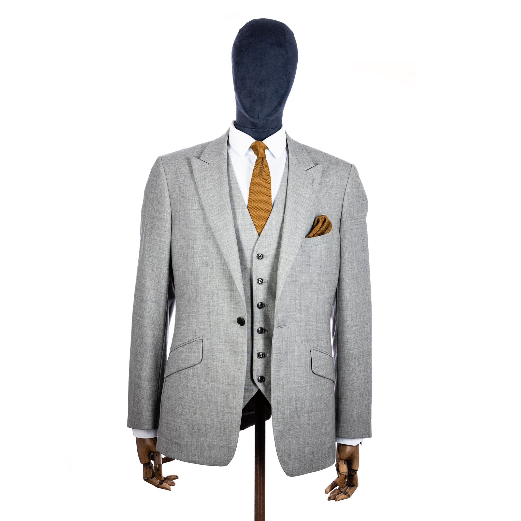Champagne gold knitted tie and pocket square set Broni&Bo Champagne gold knitted tie and pocket square set Broni&Bo