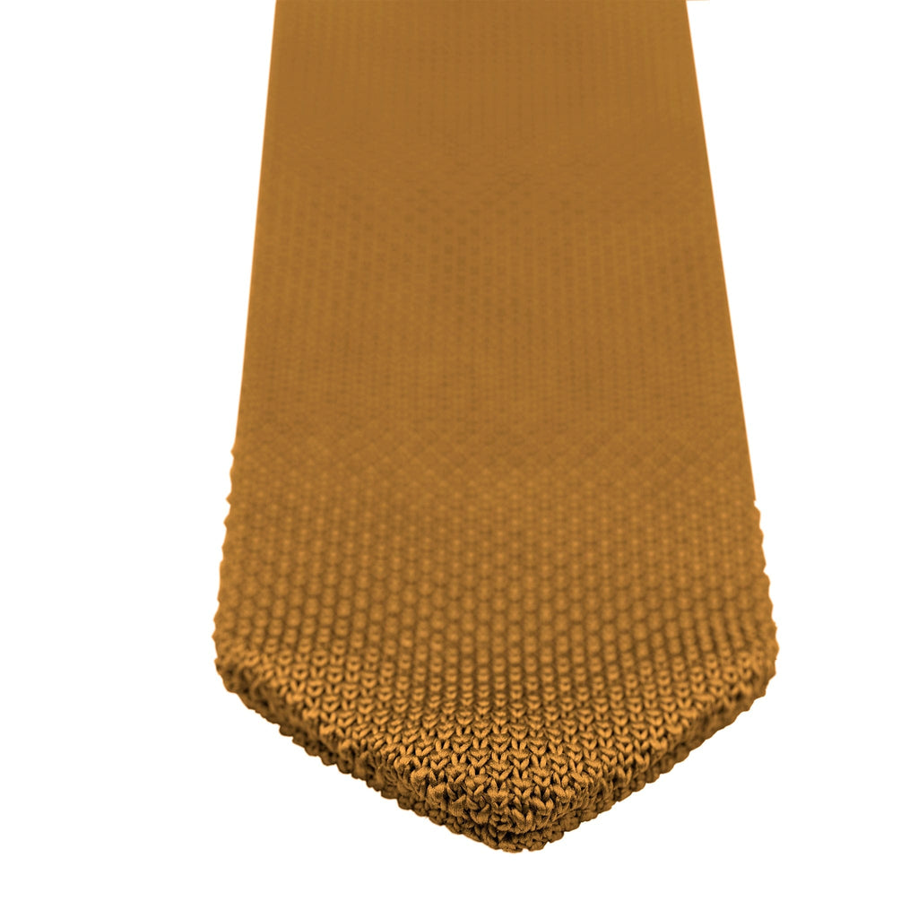 Broni&Bo Tie sets Champagne Gold Champagne gold knitted tie and pocket square set