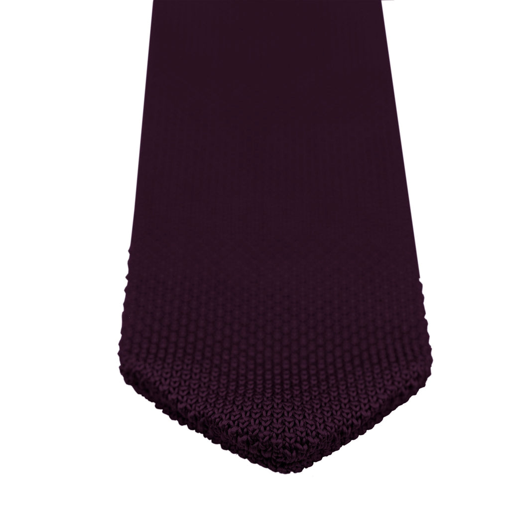 Broni&Bo Tie sets English Violet English violet knitted tie and pocket square set