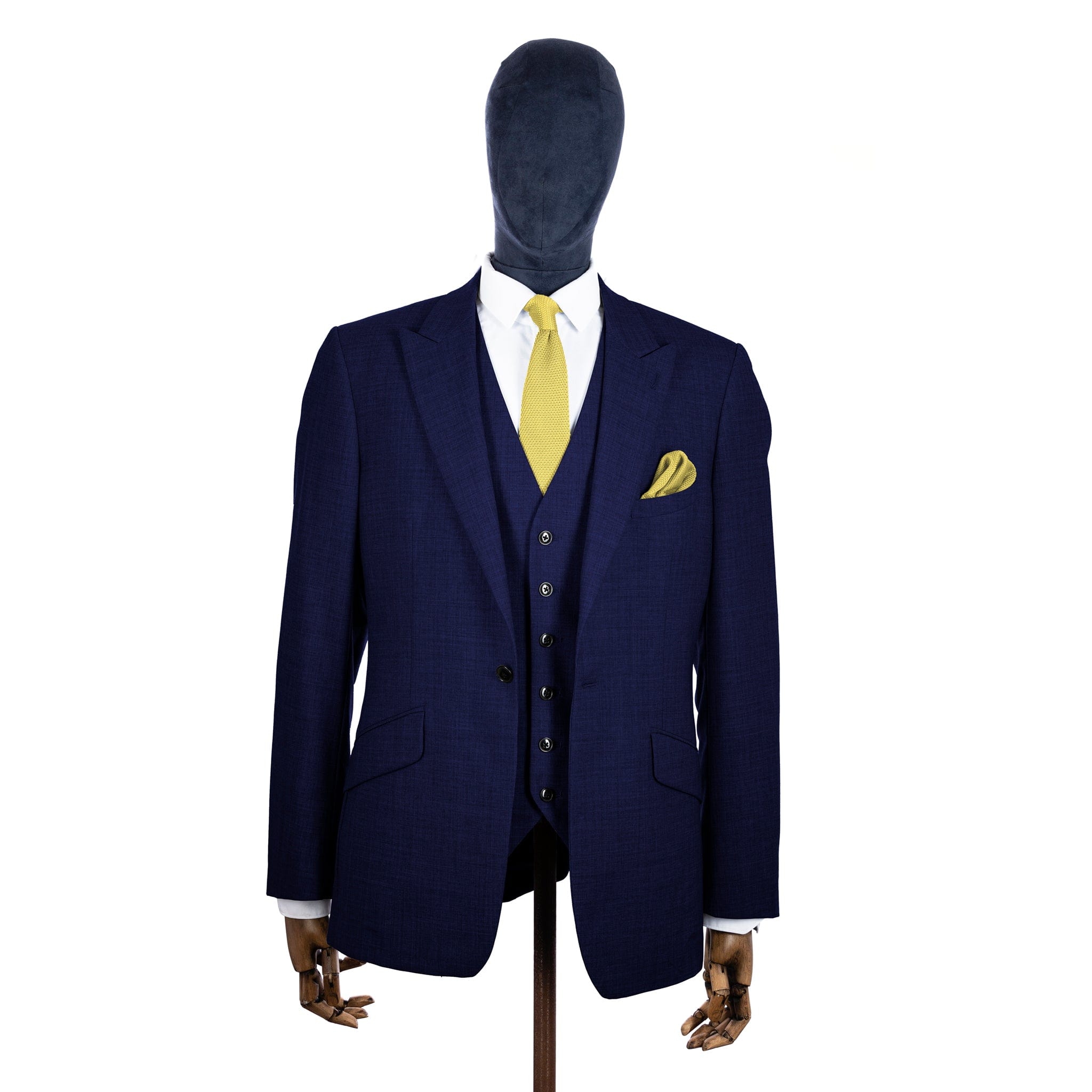 Mellow yellow knitted tie and pocket square set Broni&Bo Mellow yellow knitted tie and pocket square set Broni&Bo