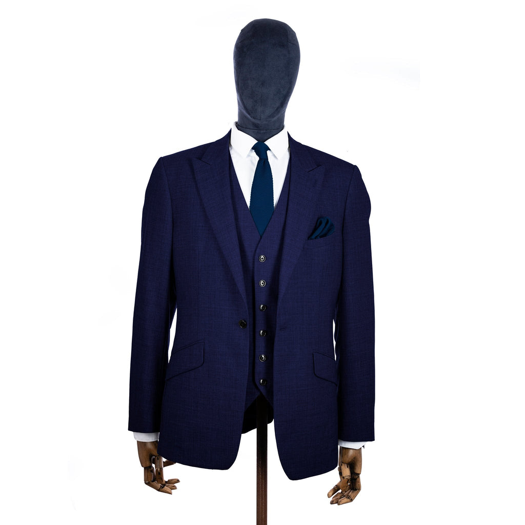 Broni&Bo Tie sets Midnight Blue Midnight blue knitted tie and pocket square set