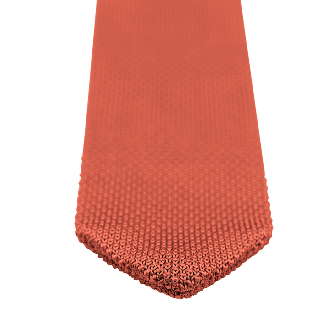 Broni&Bo Tie sets Rustic Orange Rustic orange knitted tie and pocket square set