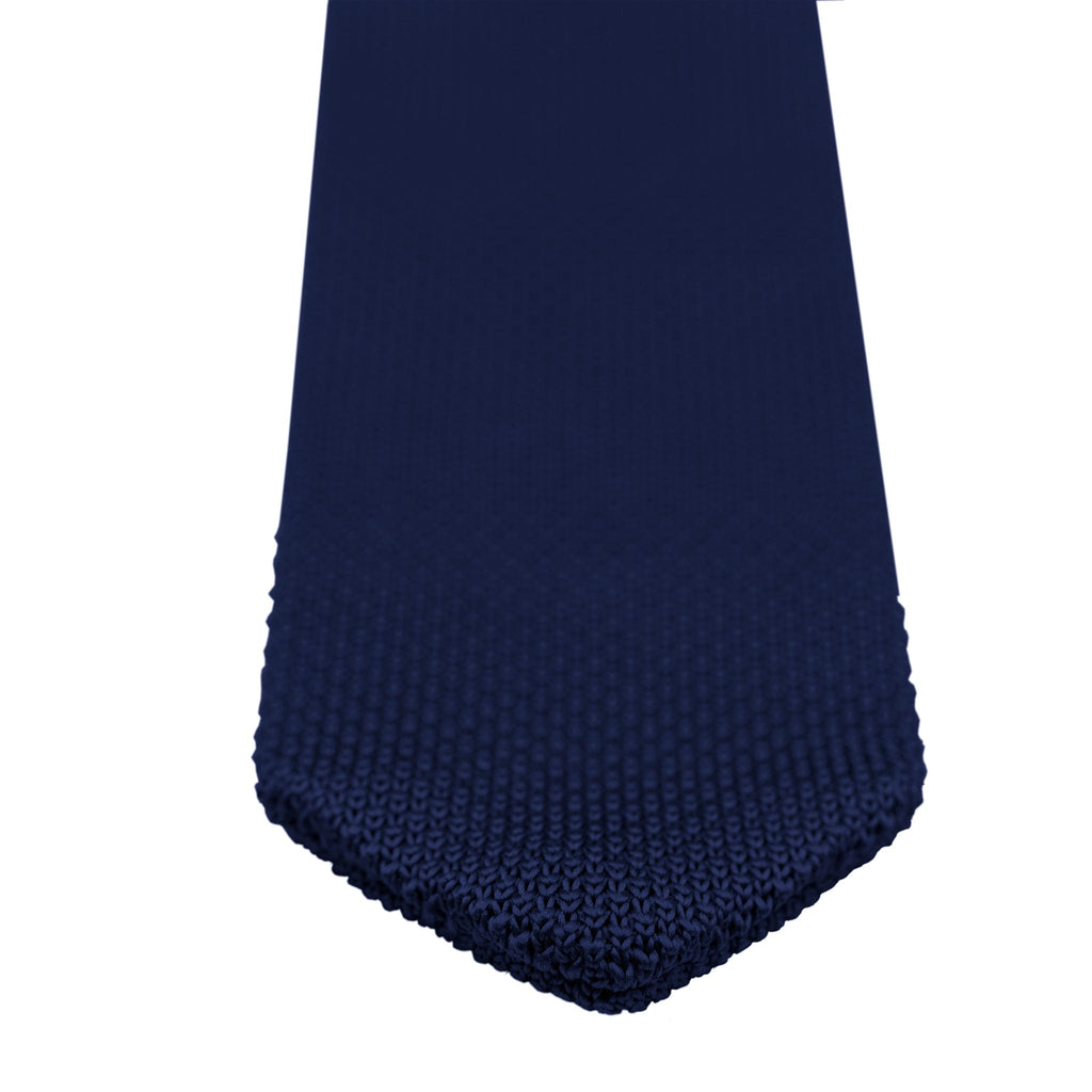 Broni&Bo Tie sets Stone Blue Stone Blue knitted tie and pocket square set