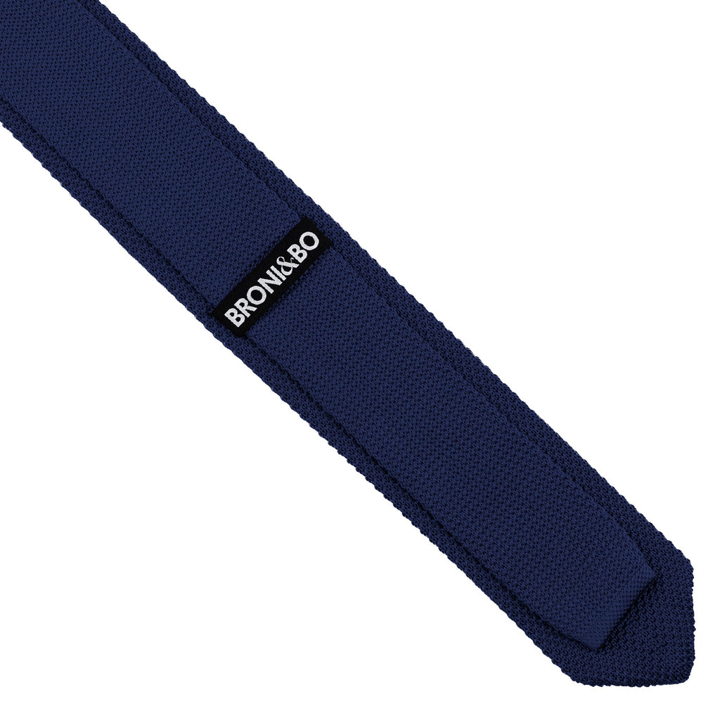 Broni&Bo Tie Stone Blue Stone Blue knitted tie